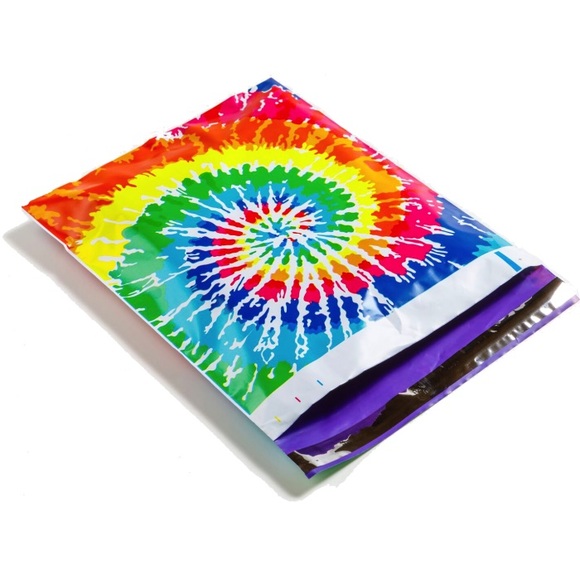 Tie Dye Poly Mailers 6x9 Pack of 50 - Picture 2 of 3